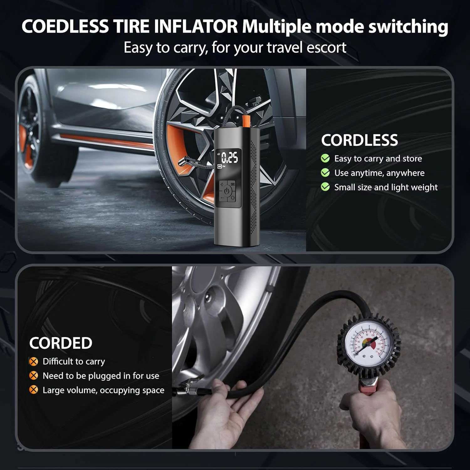Tire Inflator Portable Air Compressor