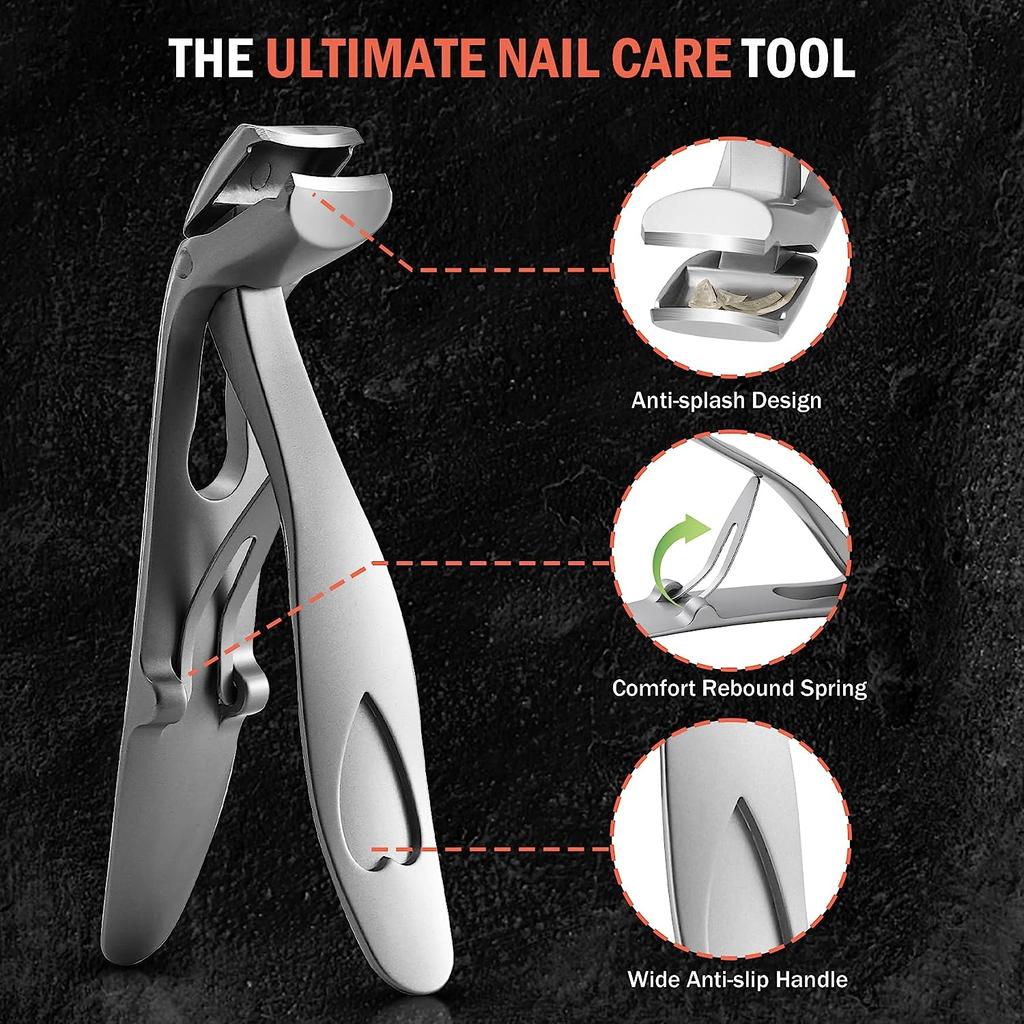Ergonomic Angled Head Senior Toenail Clipper