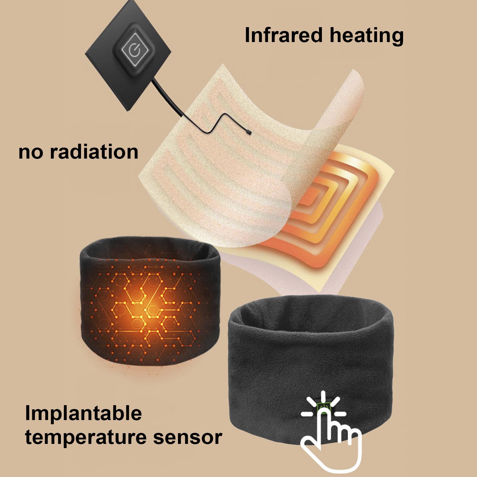 Windproof And Cold-Proof Three-Speed Heating Neck Warmer