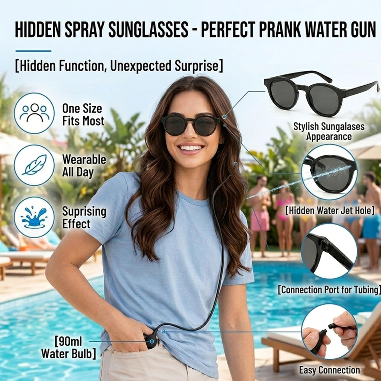 🕶️ Prank Water Sunglasses