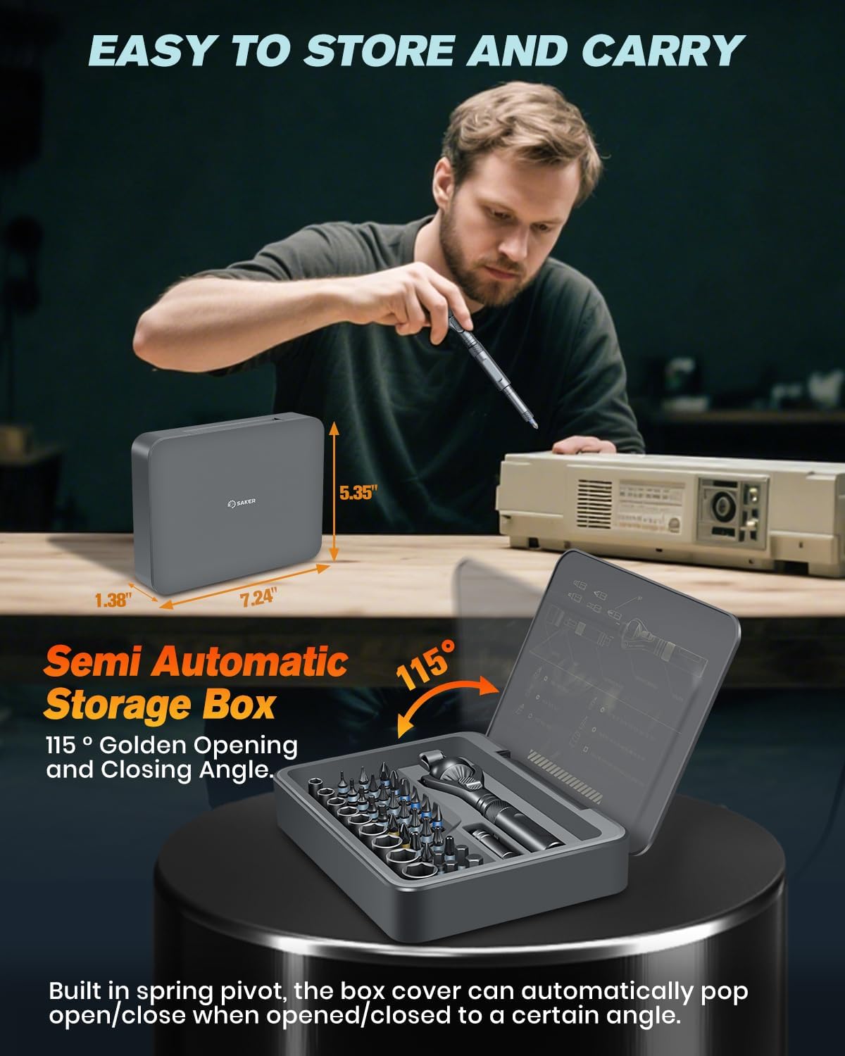 40-in-1 Ratchet Screwdriver Tool With Magnetic wrench