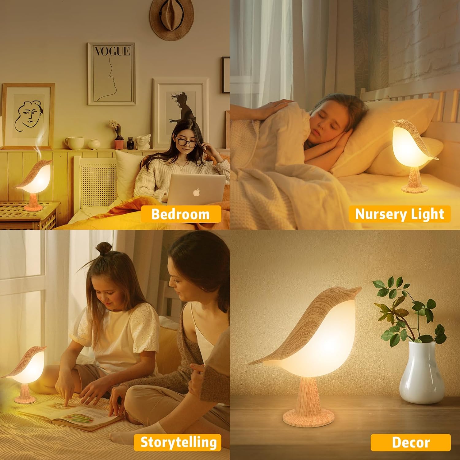 Aroma touch Bird Lamp Bedside Lamps