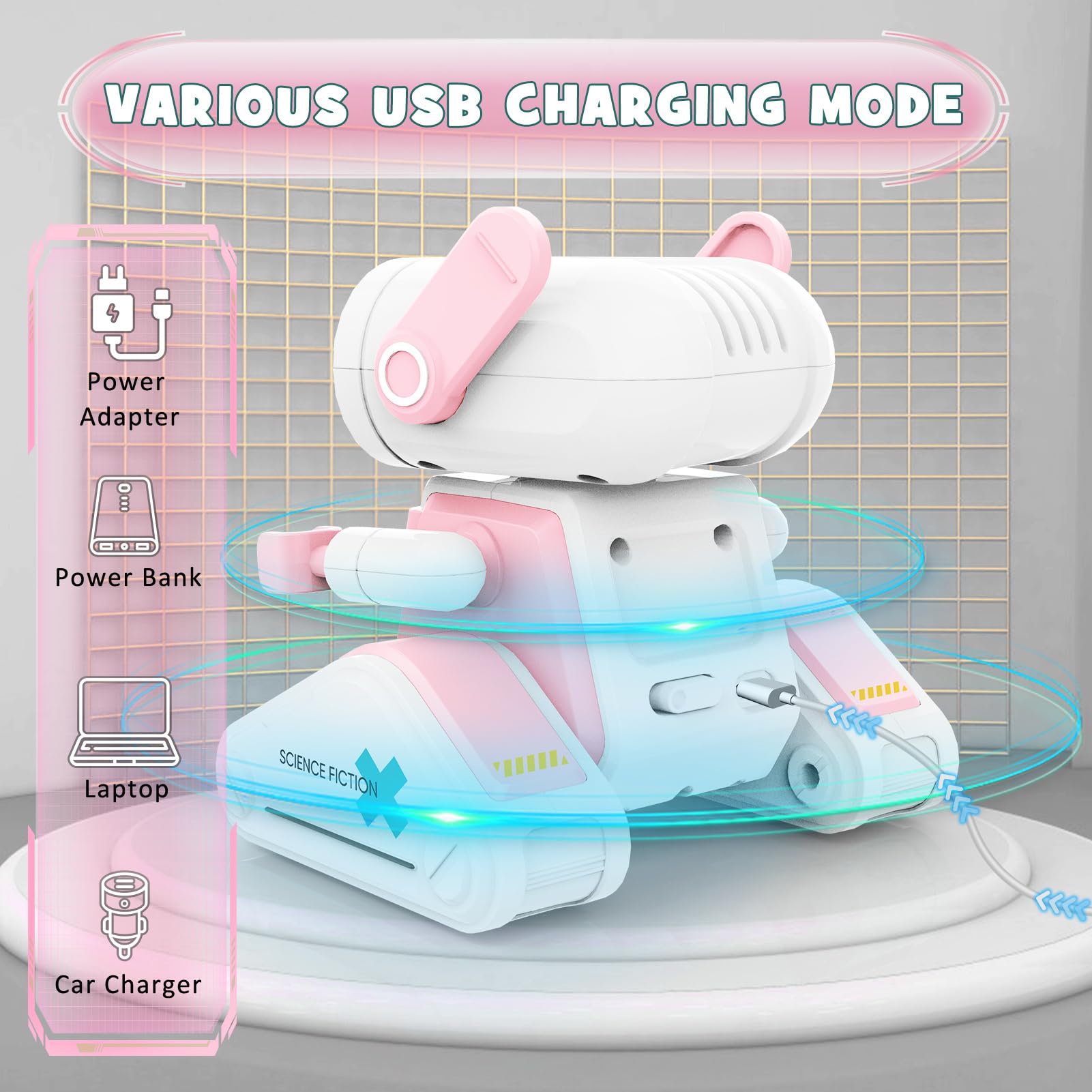 RC Robots with LED Eyes and Music