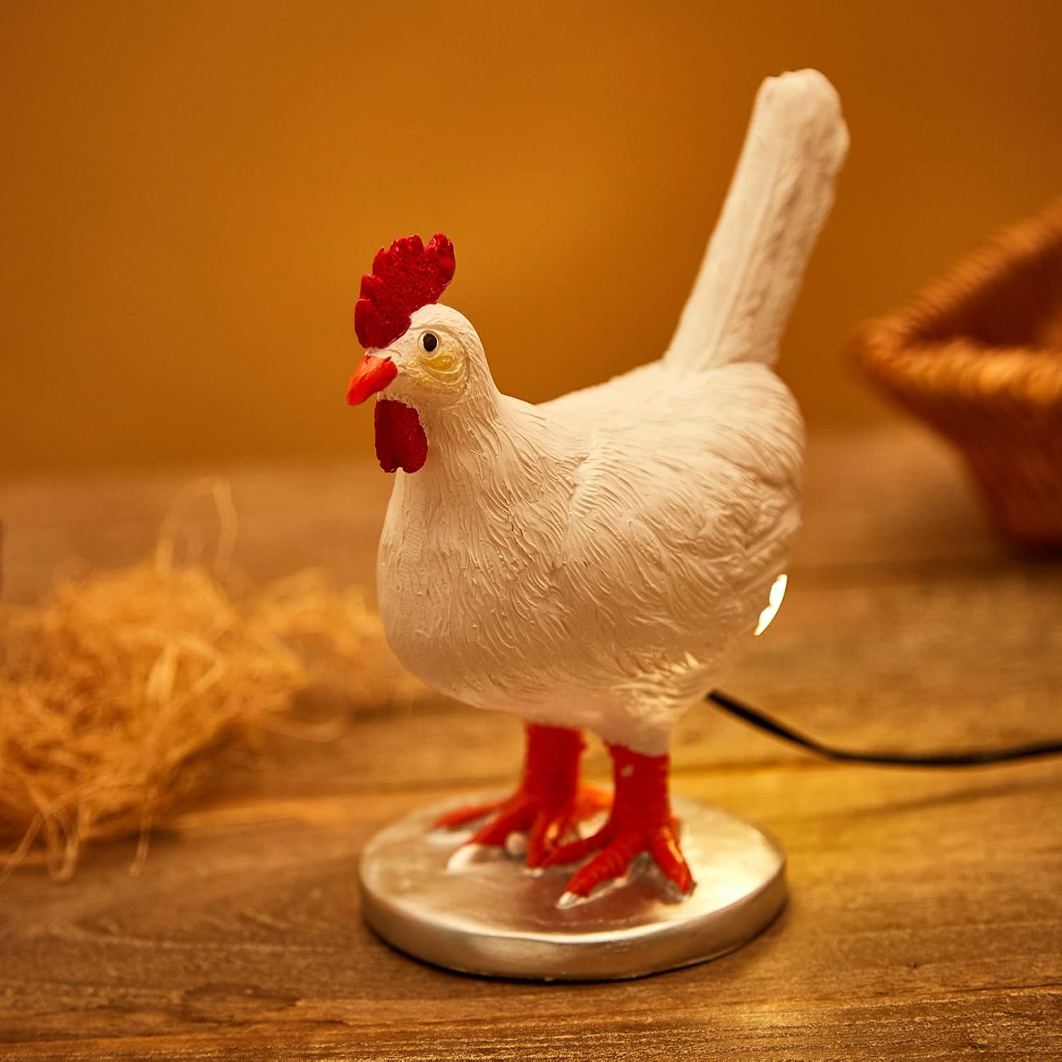 Creative Chicken and Duck Shape Decorative Table Lamp