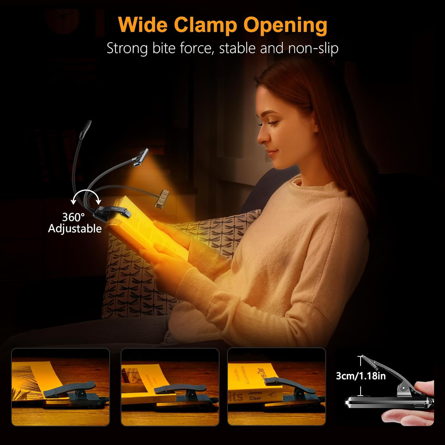 📖 Rechargeable LED Book Light