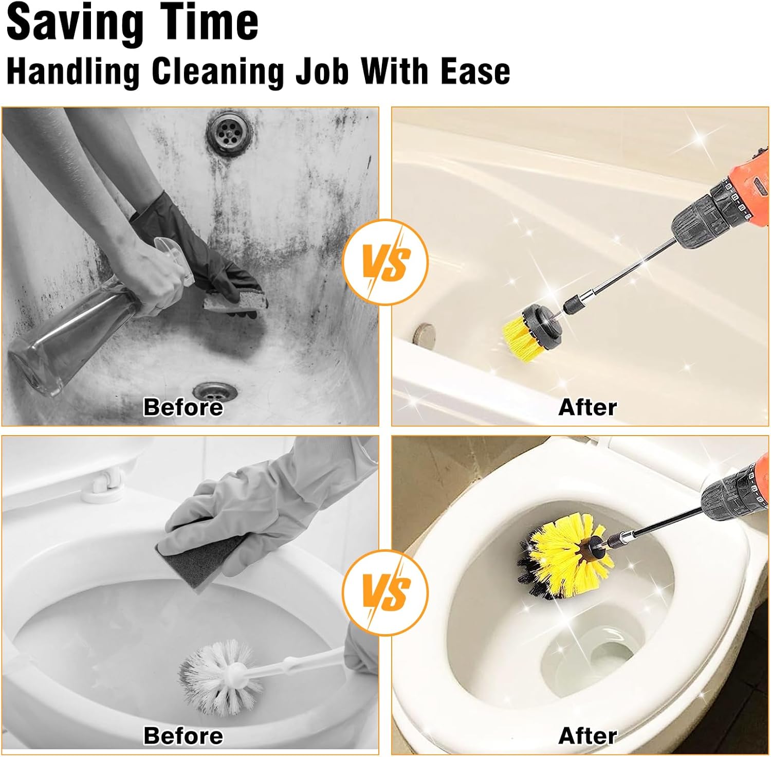 🔥HOT SALE 49% OFF🔥Multifunction Drill Brush Set