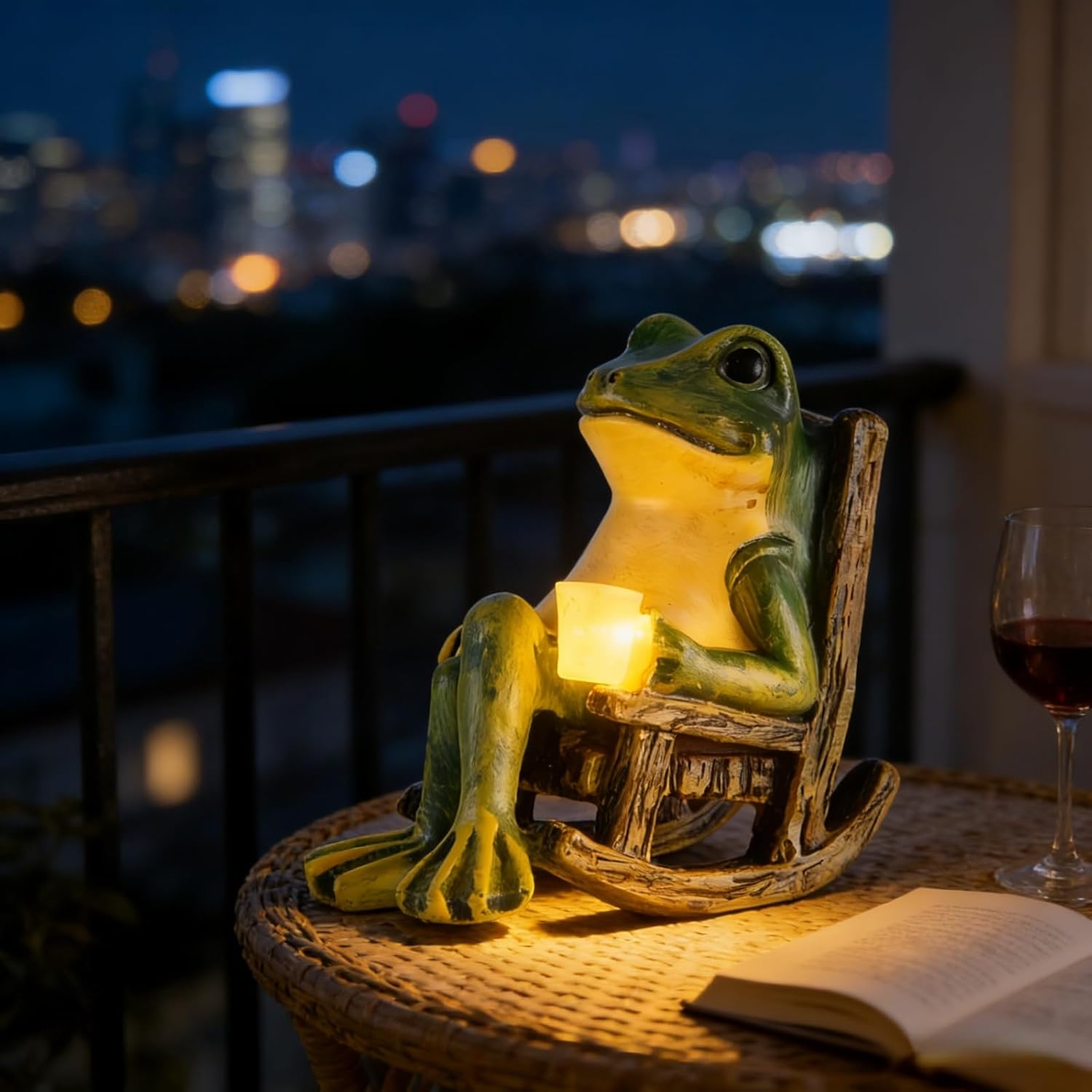 Solar LED Frog Garden Outdoor Decor