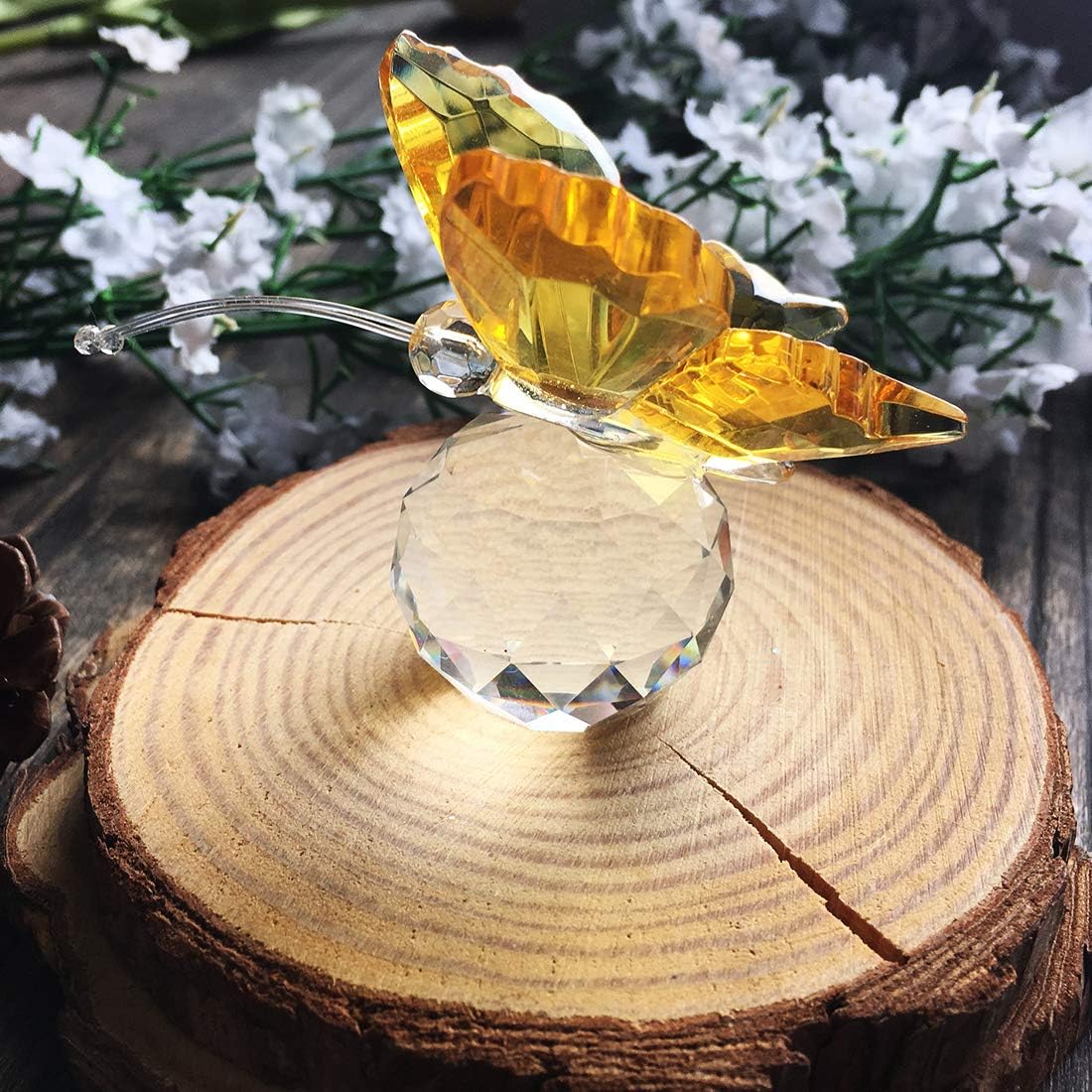Crystal Flying Butterfly Decor 