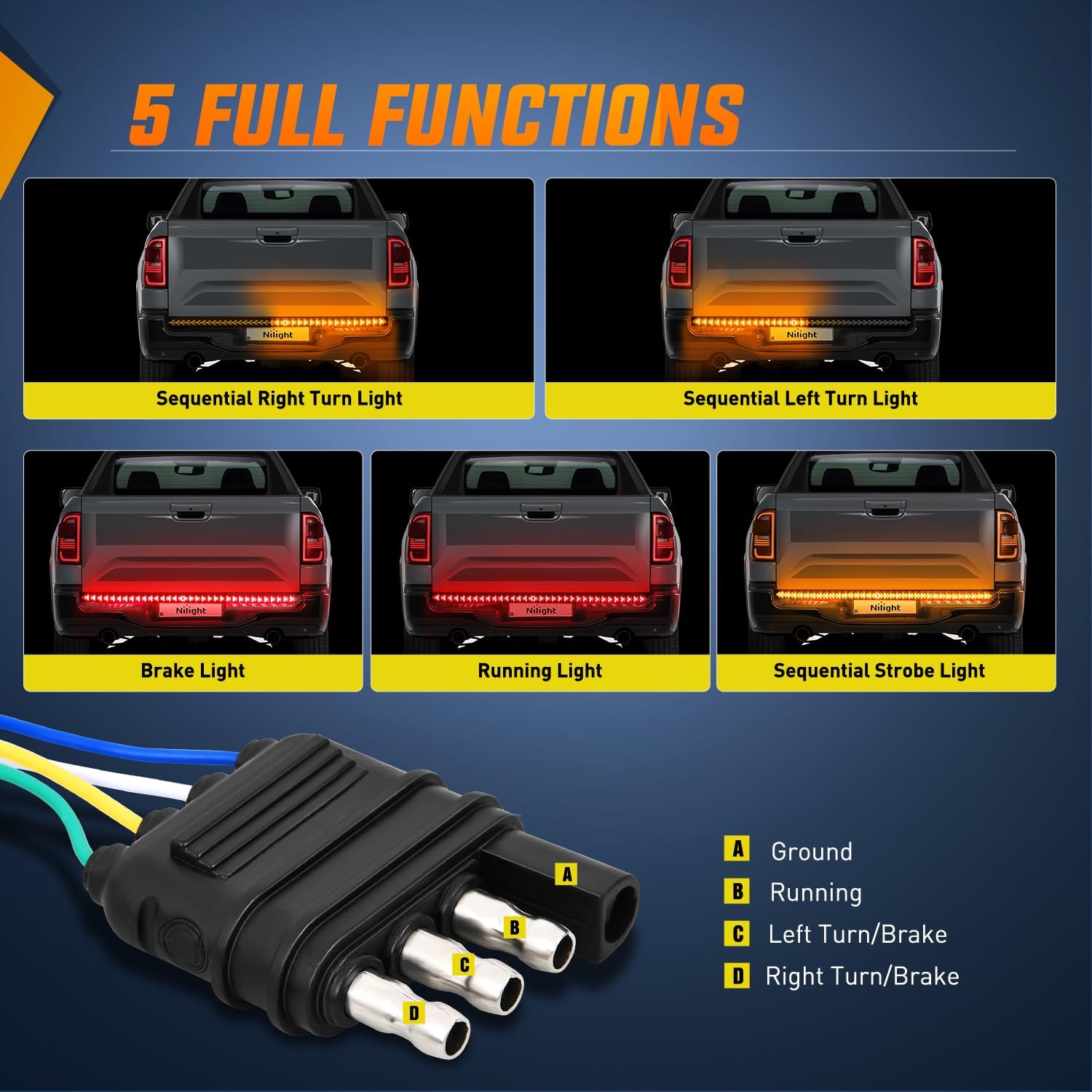 🔥LAST DAY 49% OFF -  LED Tailgate Light Bar Strip