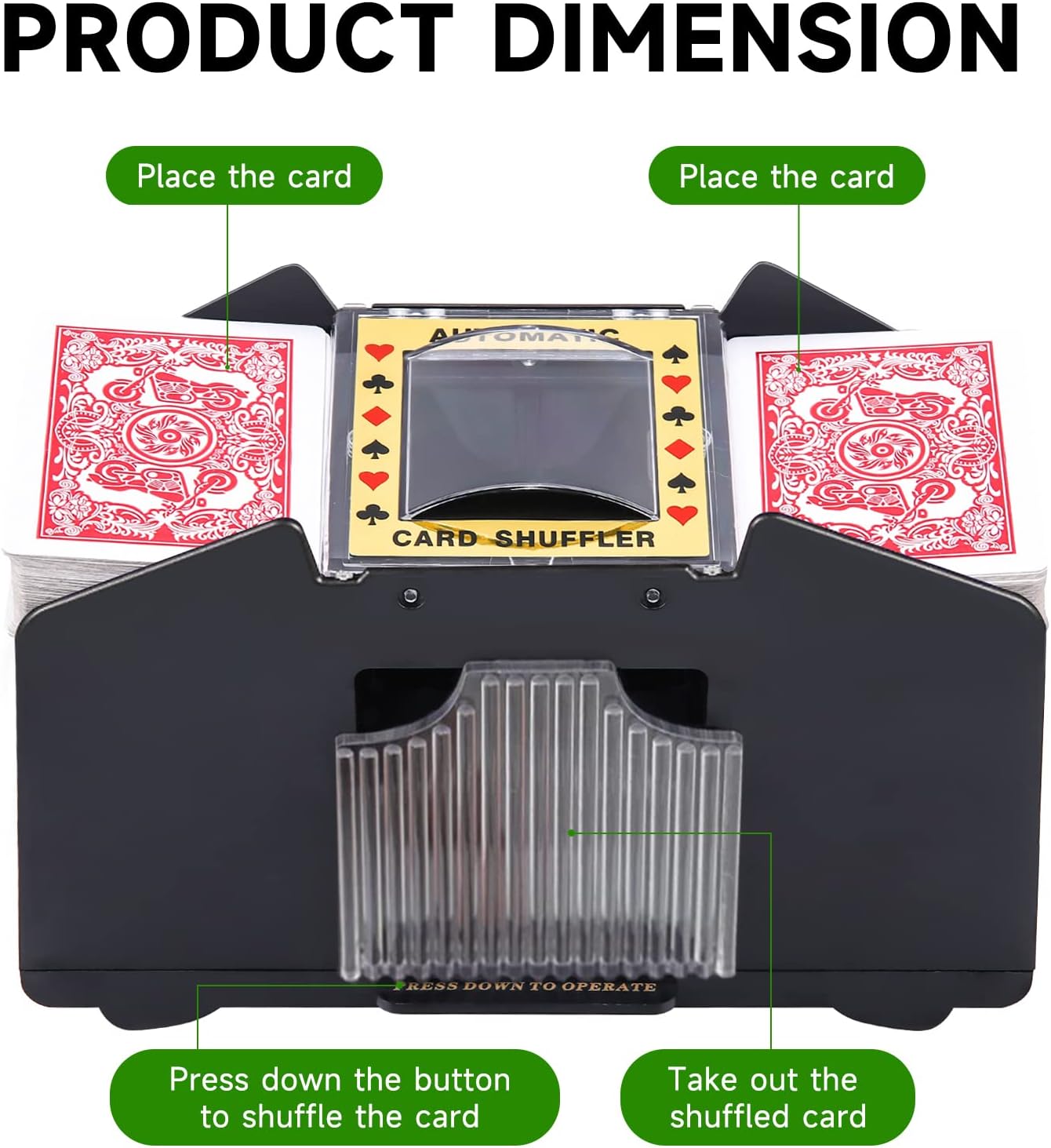 Automatic Card Shuffler 1/2/4/6 Decks