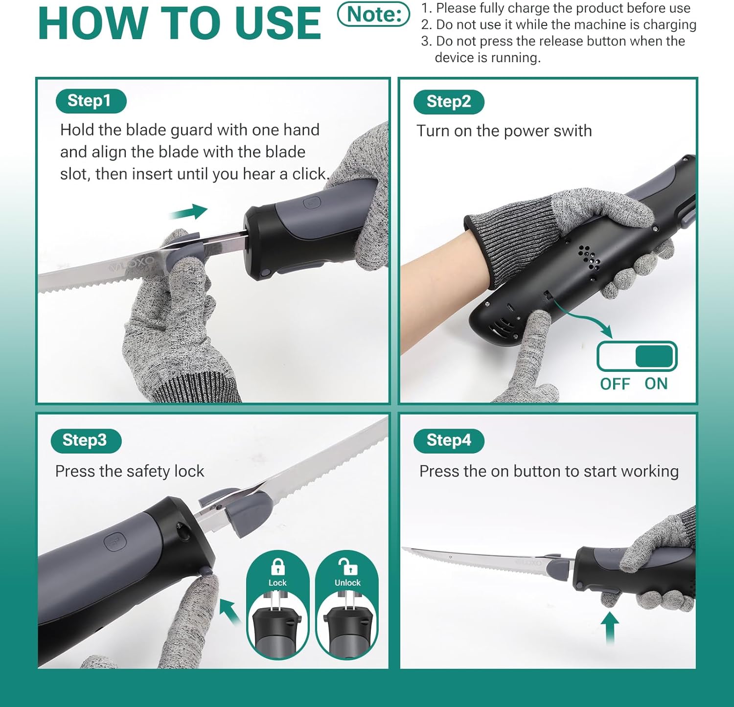 🔥Thanksgiving Special 49% OFF - Rechargeable Cordless Electric Knife