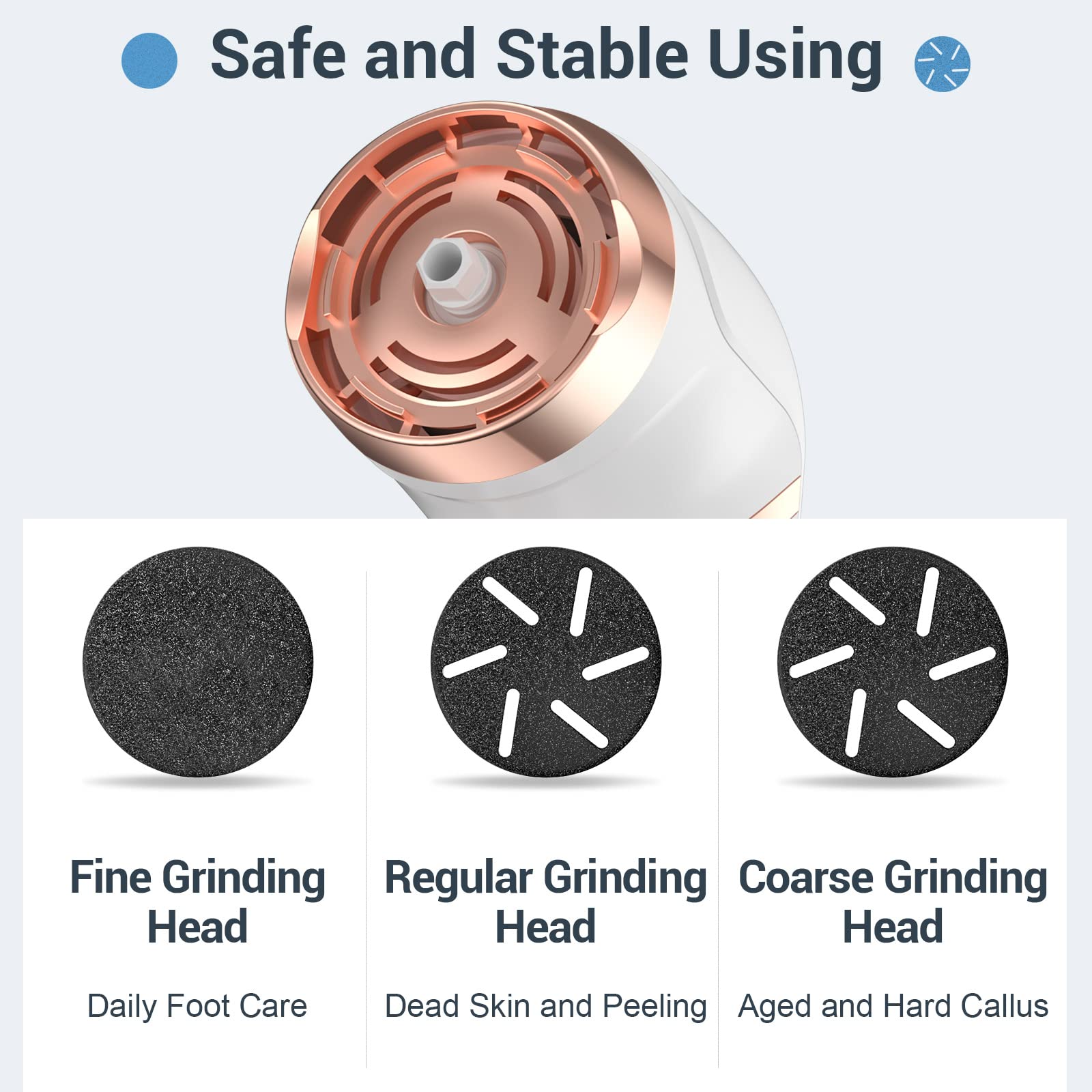 Electric Foot De-Callus With Dander Vacuum And Led Display