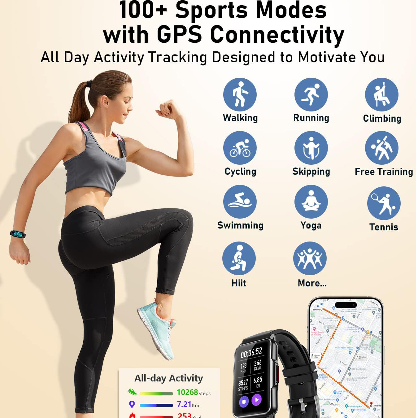 Smart Watch Health Fitness Tracker 