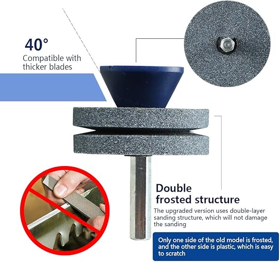 Double Layer Corundum Lawn Mower Blade Sharpener