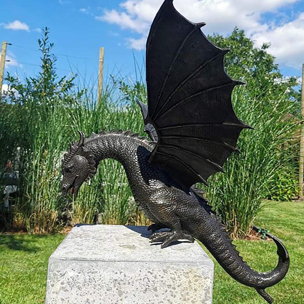 🦖Precision Casting Fire-breathing Dragon Sculpture Waterscape
