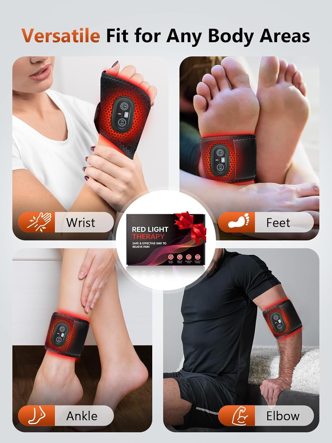 Red Light Therapy Wrist Massager Faster Recovery Pain Relief