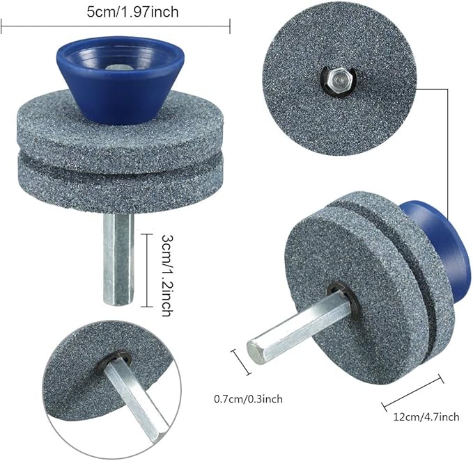 Double Layer Corundum Lawn Mower Blade Sharpener