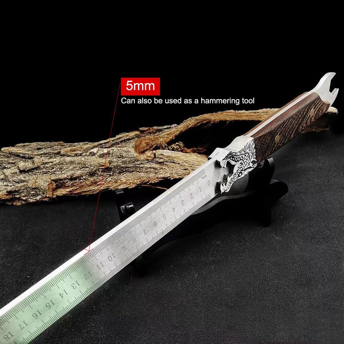 Manganese Steel Hardened Measuring Straightedge Tool Car self-defense wrench