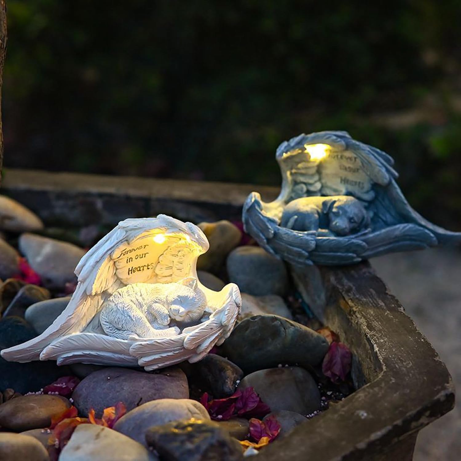 🔥2025 Solar-Powered Angel Wings Pet Memorial Ornament❤️