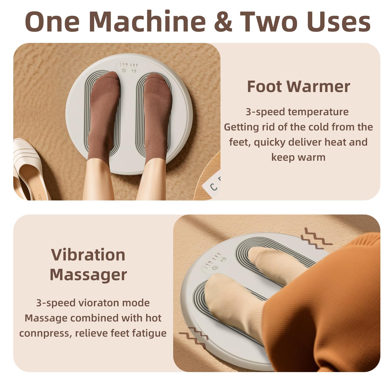 Electric Foot Massager With Heating Function
