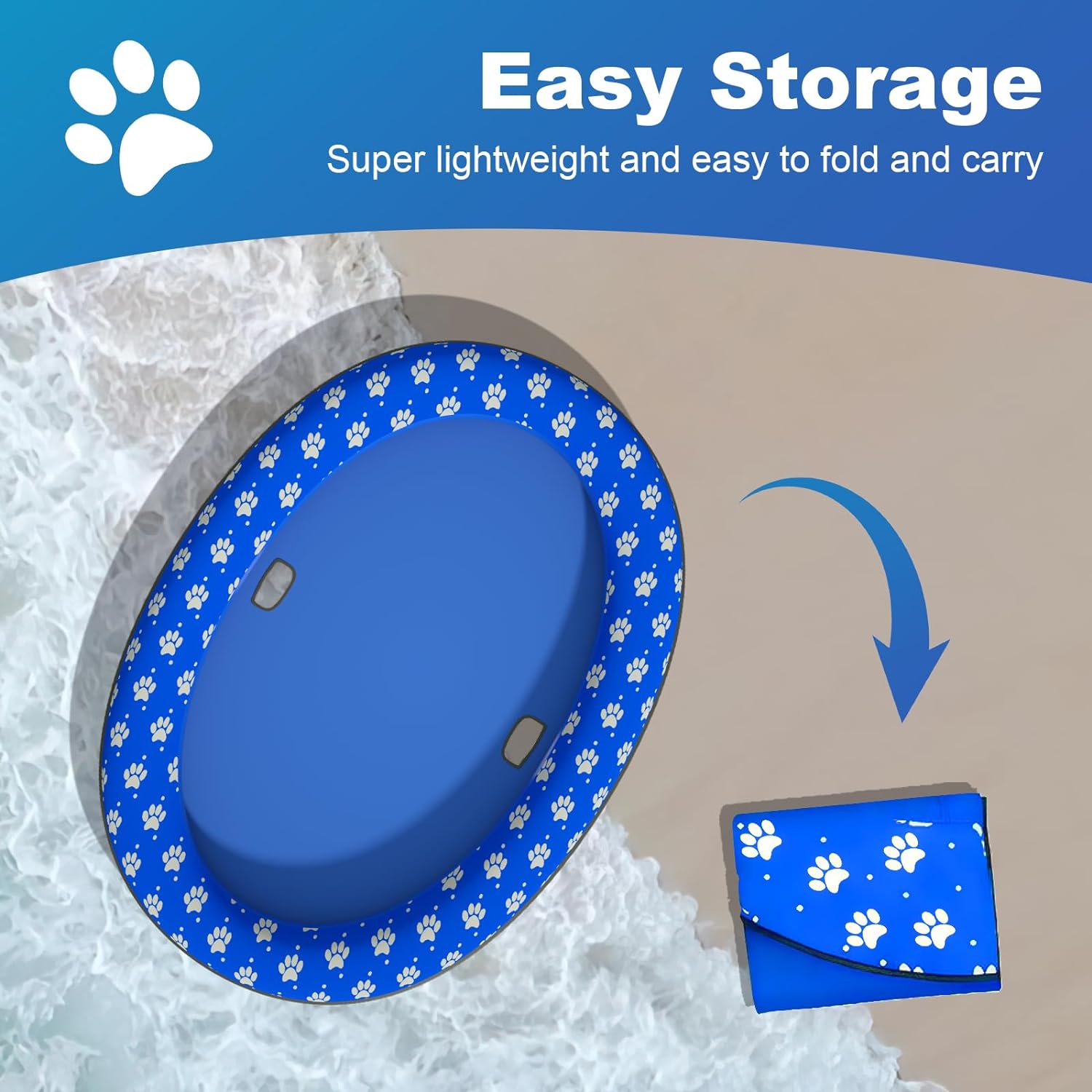 Dog Pool Float Summer Dog Floats for Pool, Sturdy Dog Float Raft for Large Dogs, Scratch Resistant Dog Floties for Pool, Lake