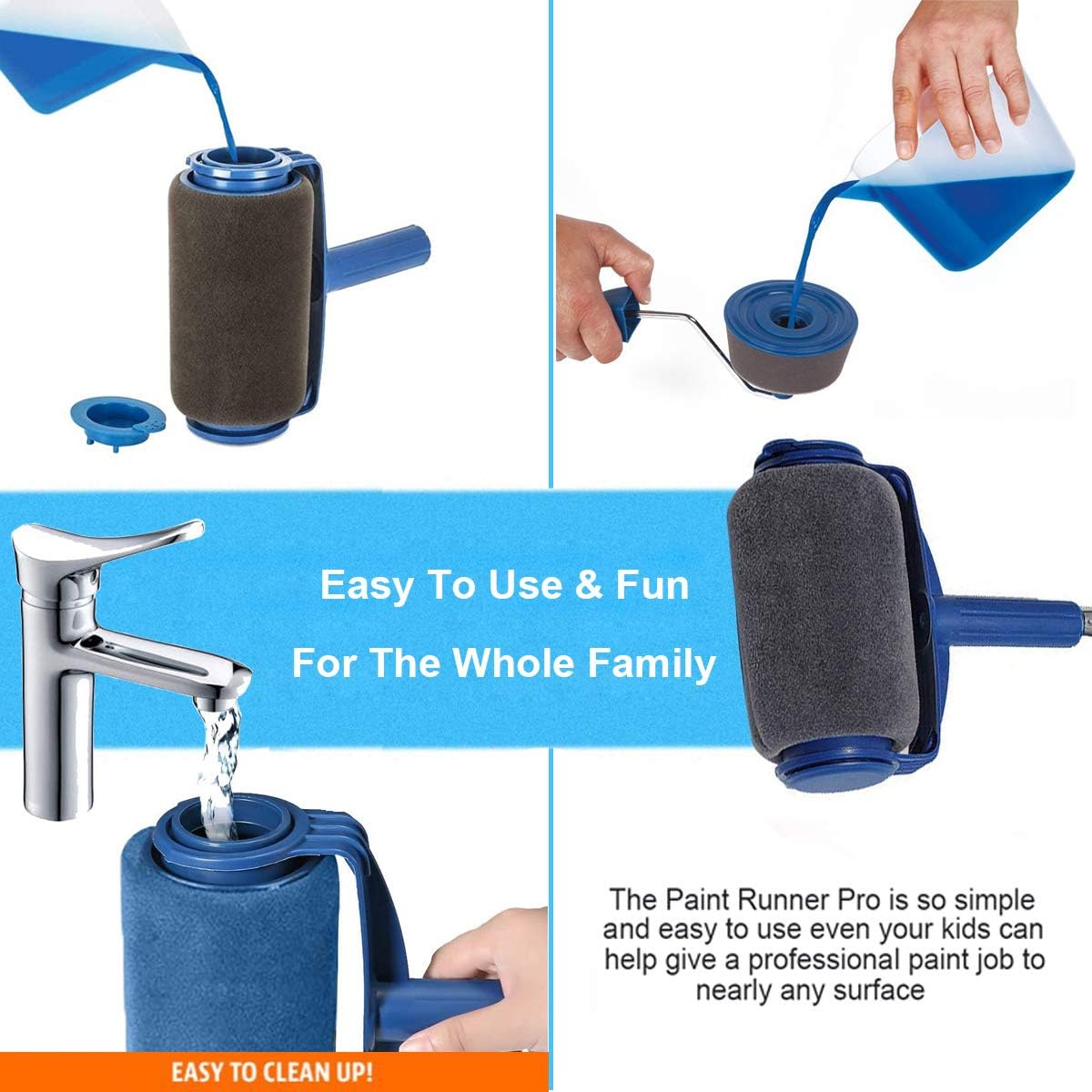 Large Capacity Self-Priming Paint Runner Pro 6Pcs/Set