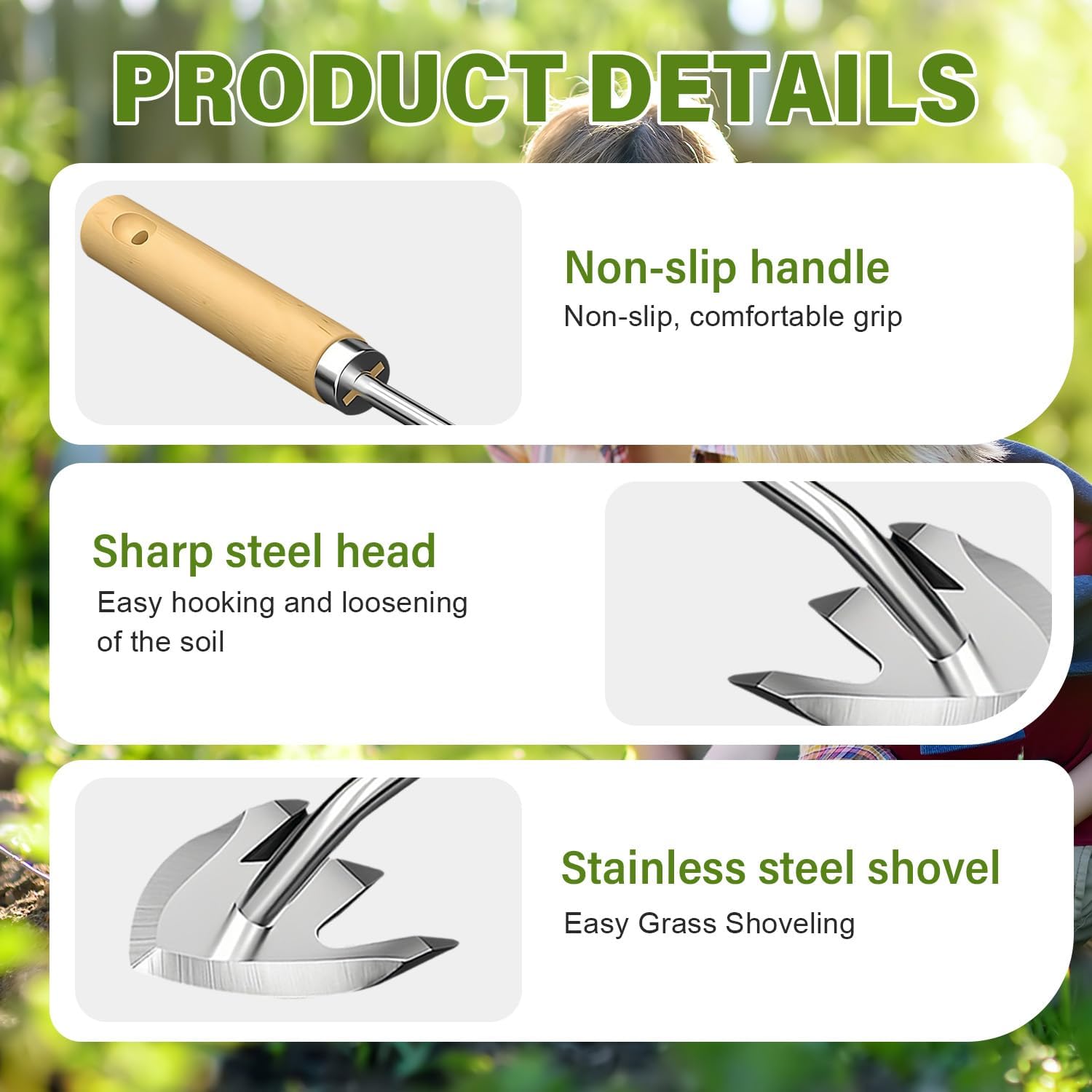 2025 New 3-Tooth Manganese Steel Weeding Tool