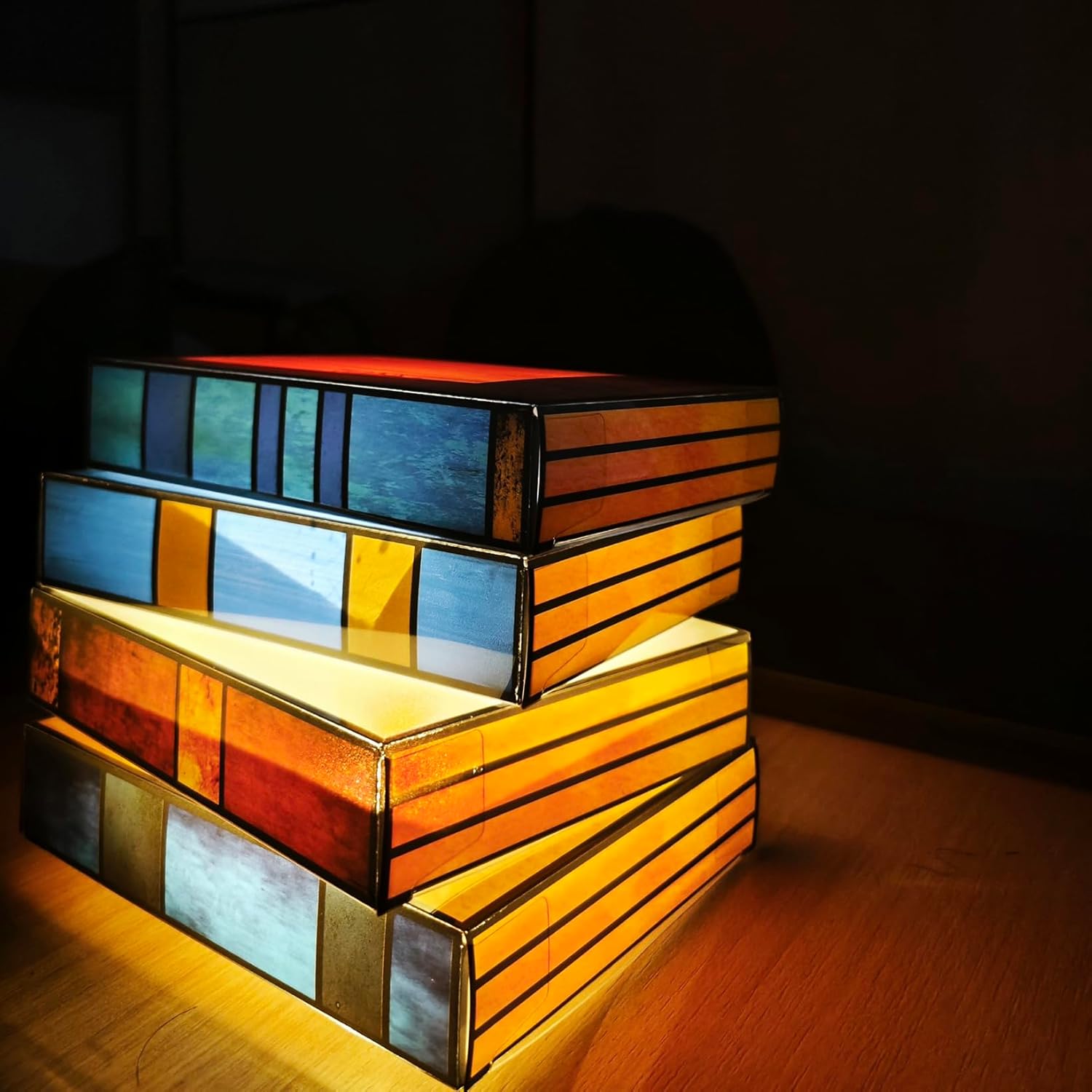 📚Stained Glass Stacked Books Lamp