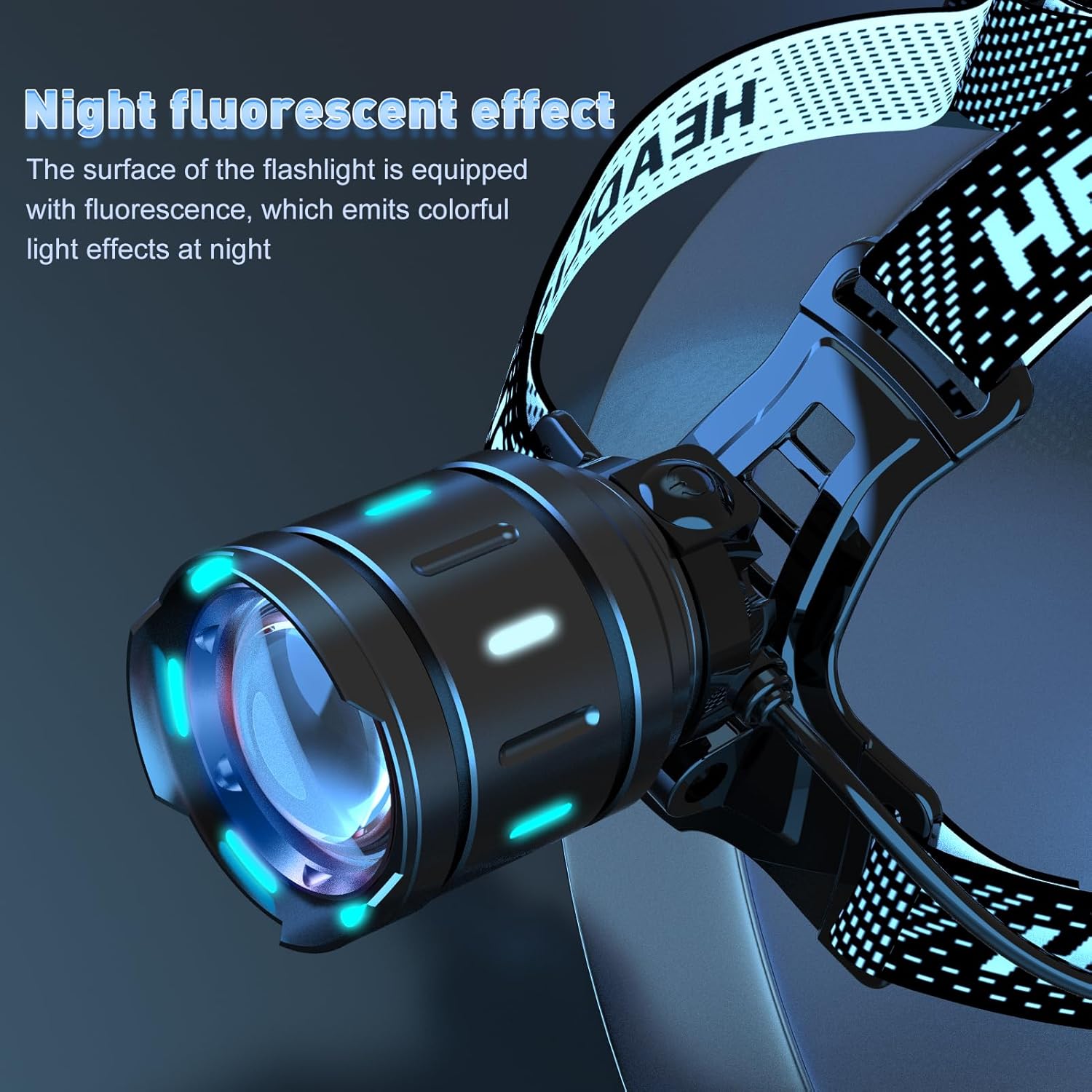 🔦🦌 Super Bright 150000 Lumen Rechargeable Hunting Headlamp