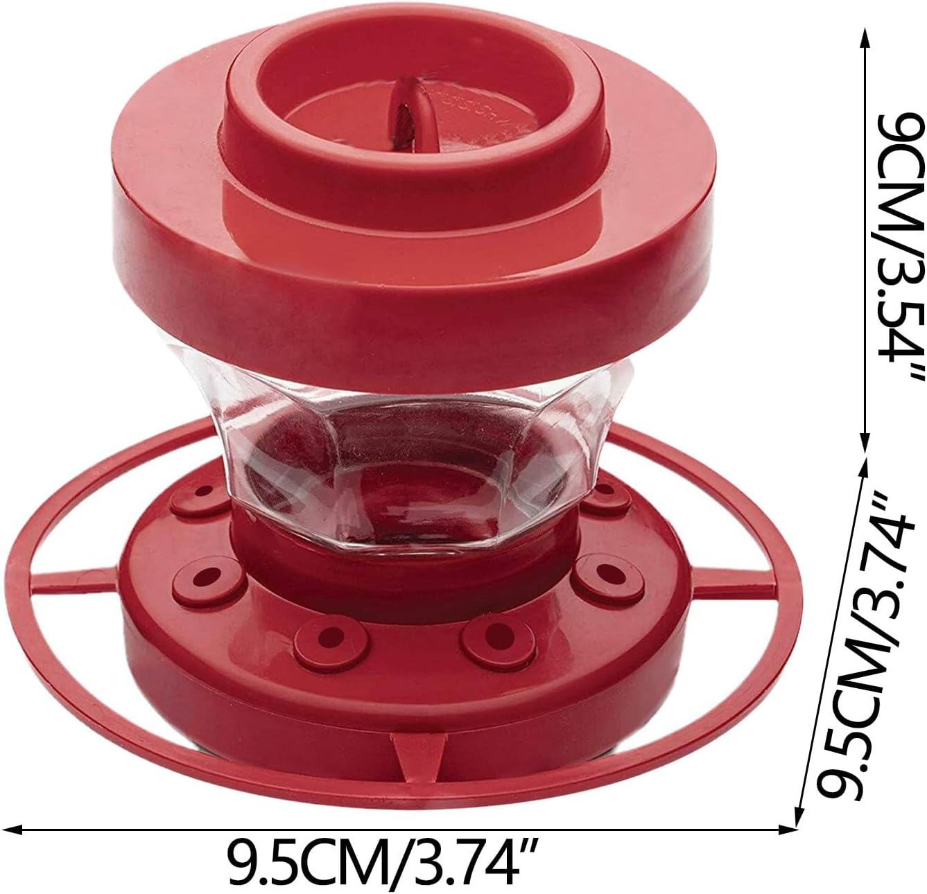 Transparent Hummingbird Feeder for Garden