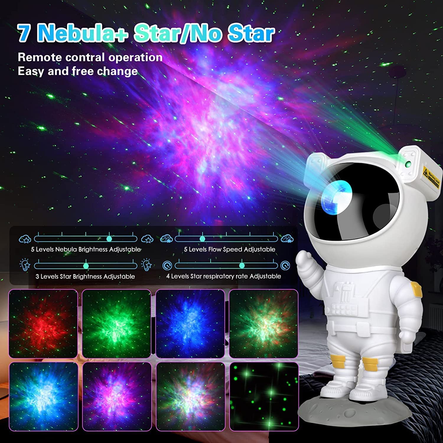 Keilini™ Astronaut Galaxy Sky Projector