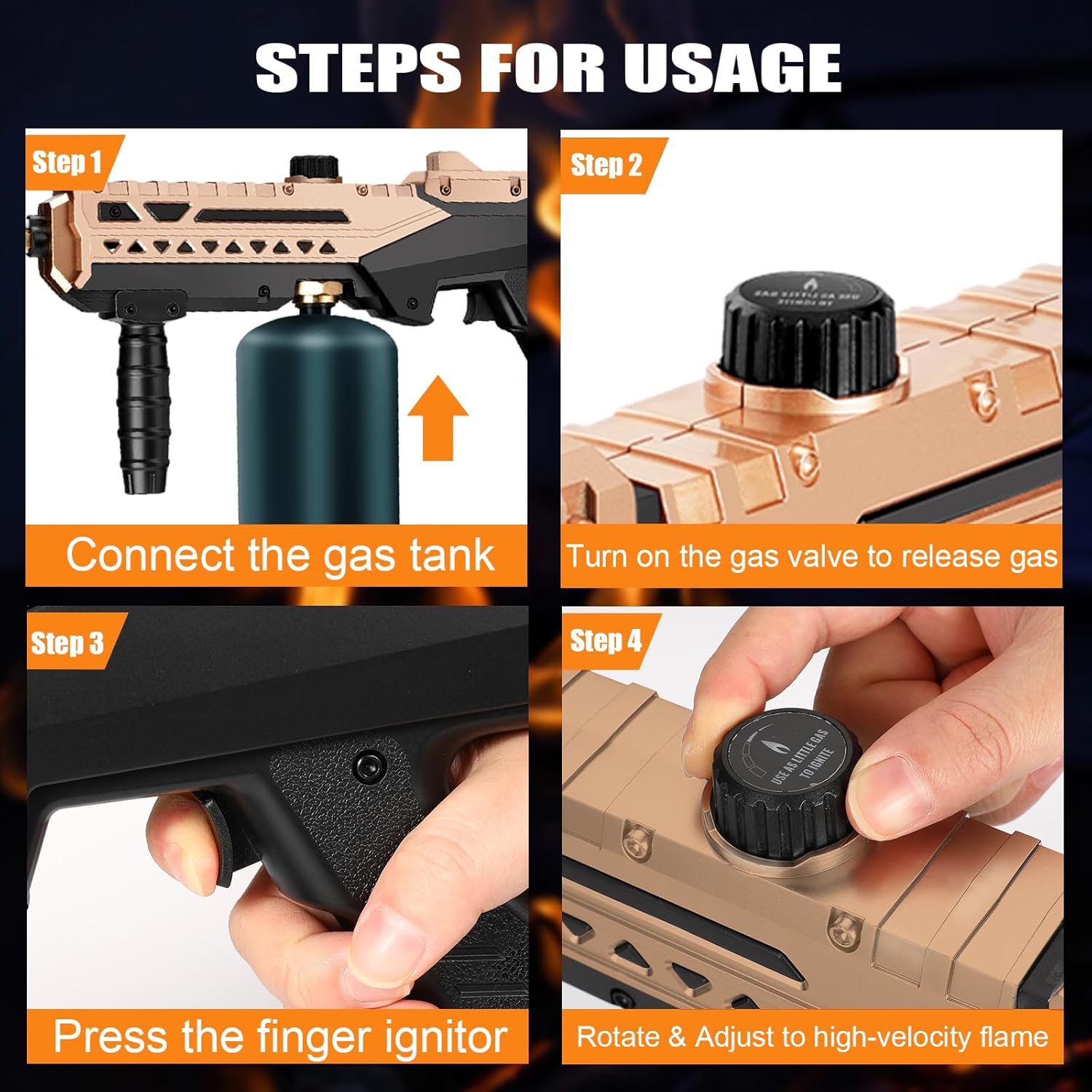 Powerful Cooking Propane Torch Head