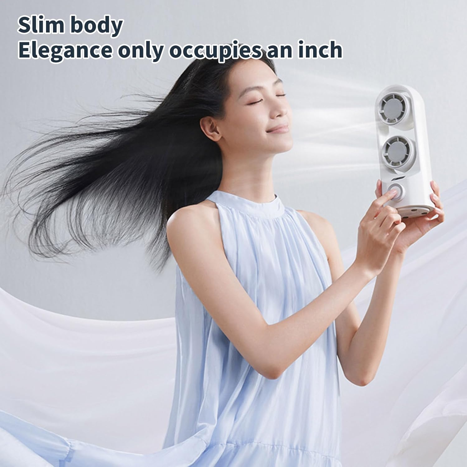 Intelligent Digital Display 100-Speed Stepless Speed Desktop Shaking Head Tower Fan