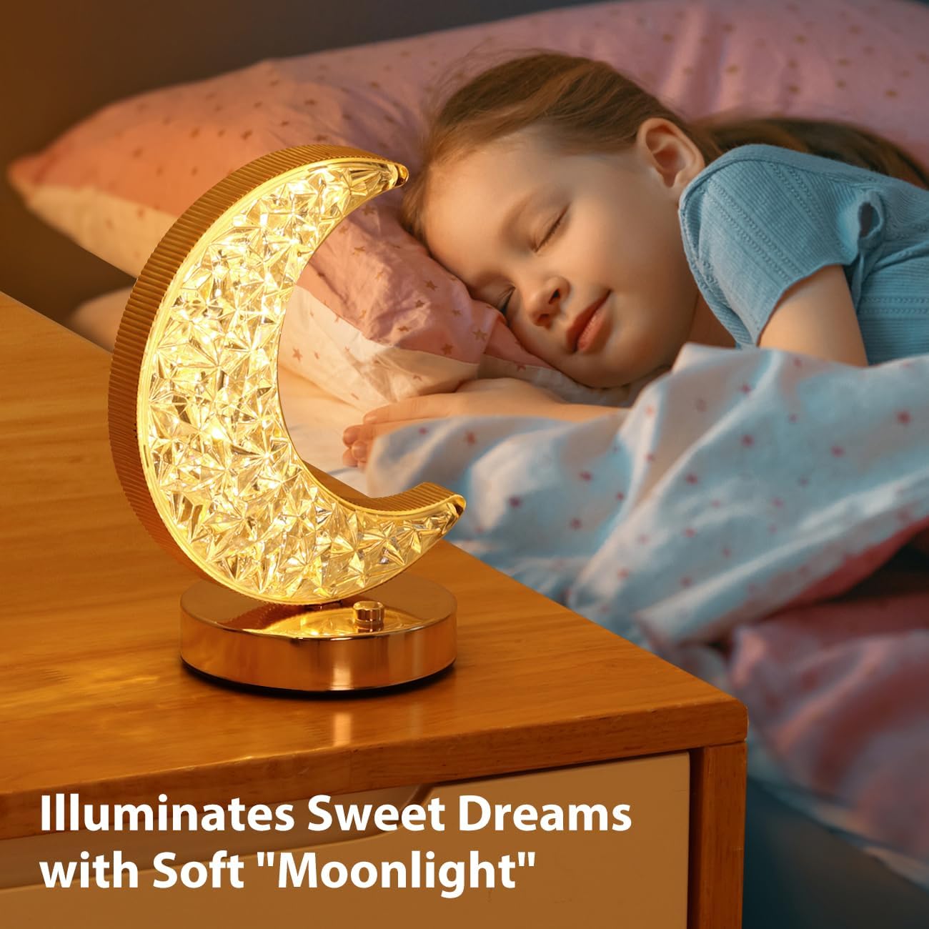 Cordless Crystal Touch Table Lamp