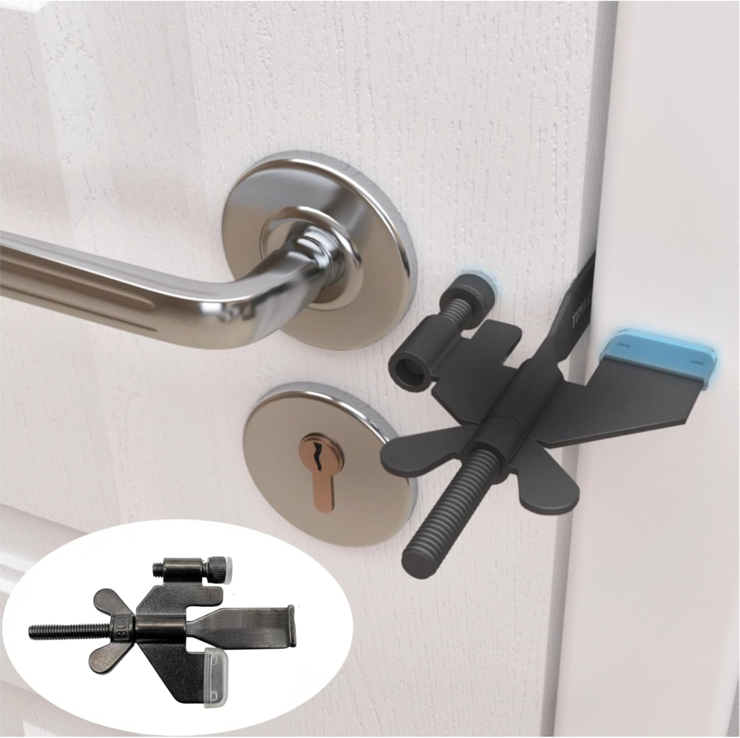 Safe Guard Portable Door Lock & Personal Alarm for Travel & Home