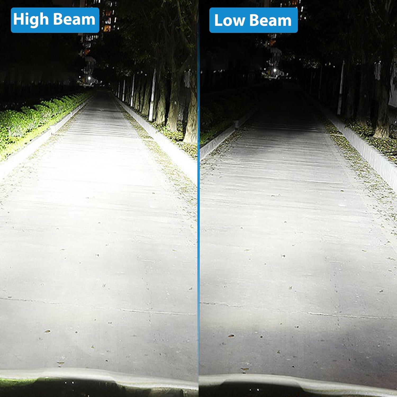 Ultra Bright LED Headlights For Cars（2 PCS）