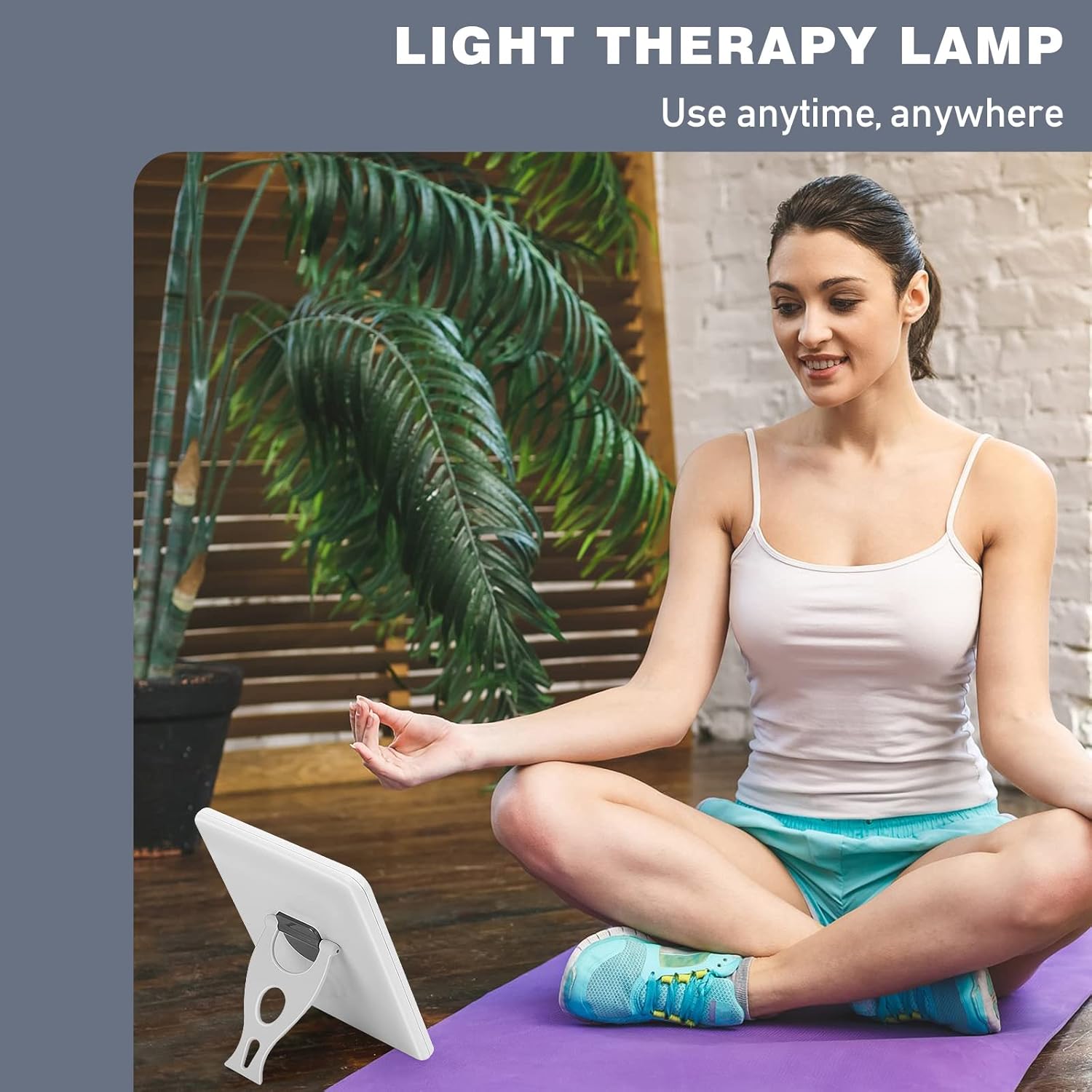 Ultra-Thin UV-Free 10000 Lux Therapy Light Touch Control Lamp