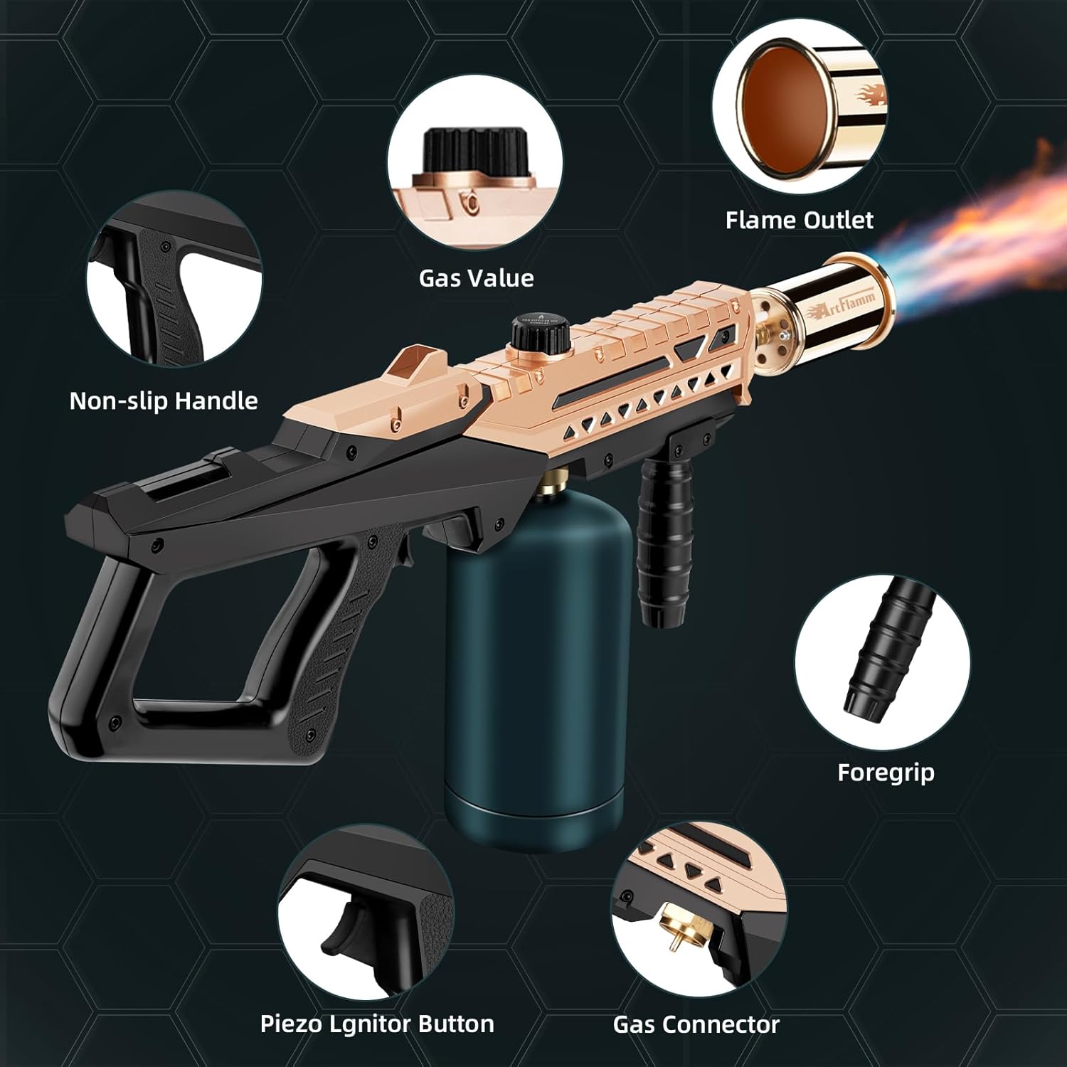 Powerful Cooking Propane Torch Head