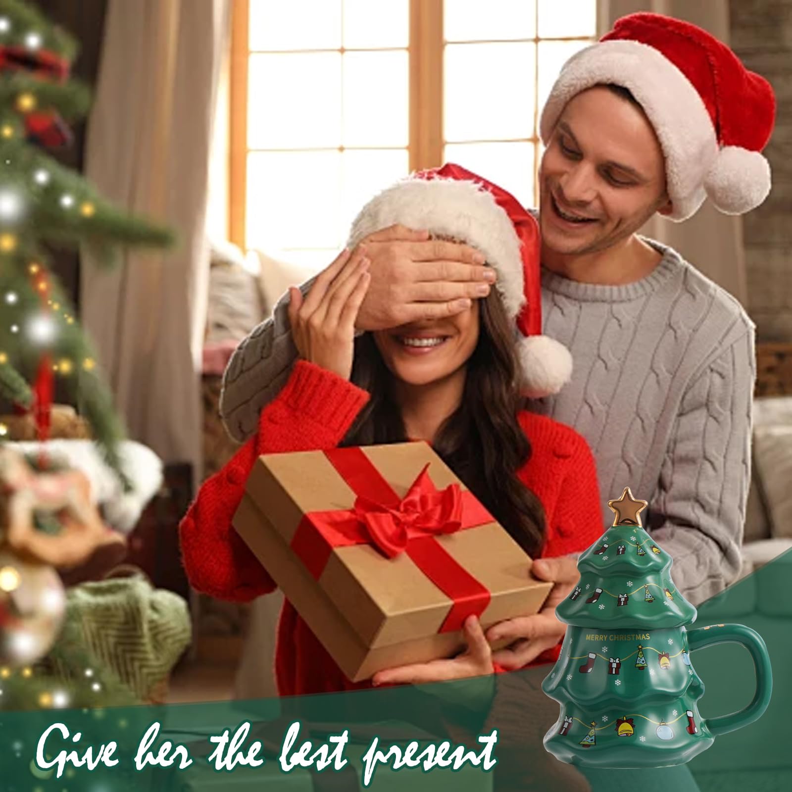 🎁The Best Gift - Creative Christmas Tree Shaped Coffee Cup