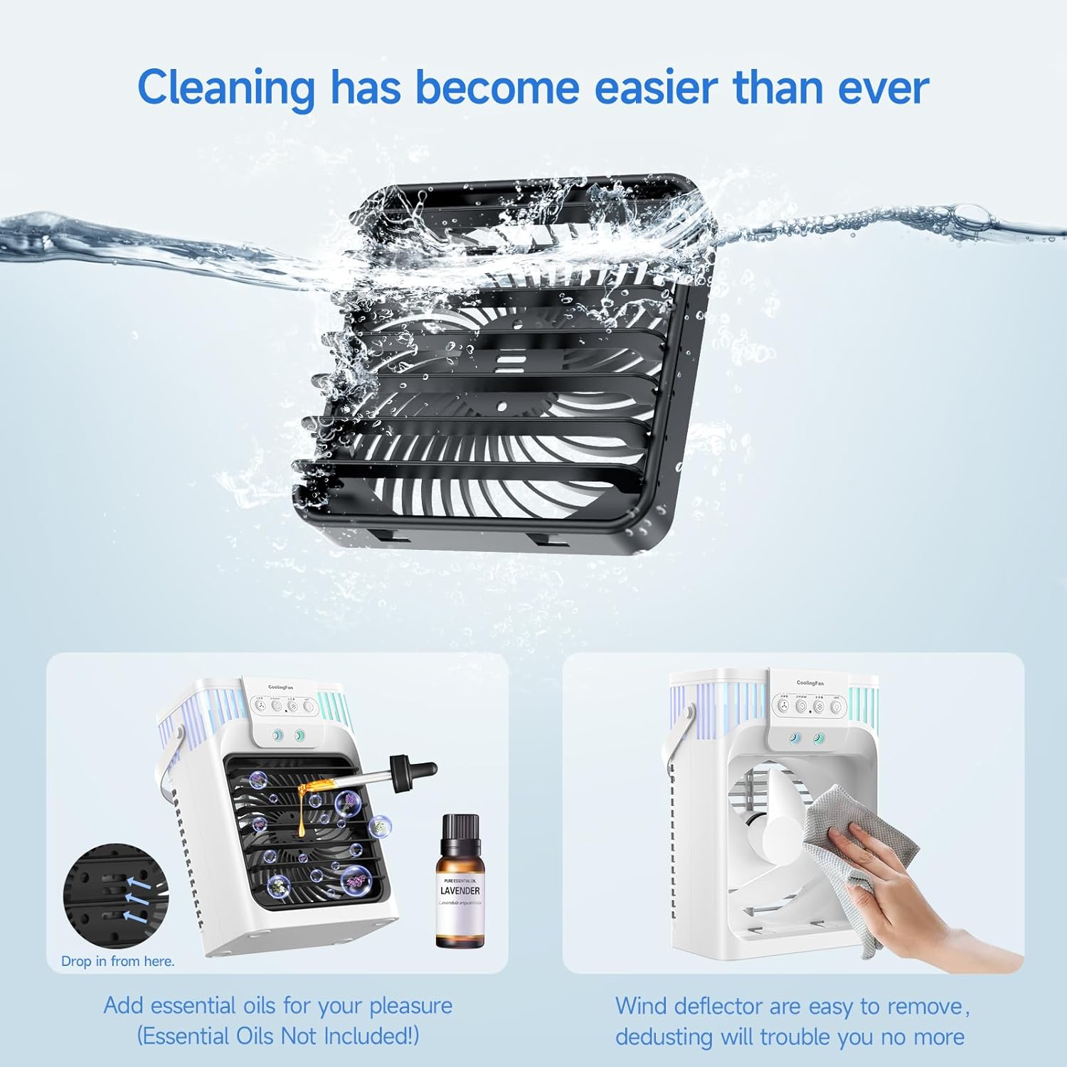 ❄️🌬️ Portable Air Conditioner Cooling Fan with Remote – Sleep, Work & Relax in Cool, Quiet Bliss! 🌙✨