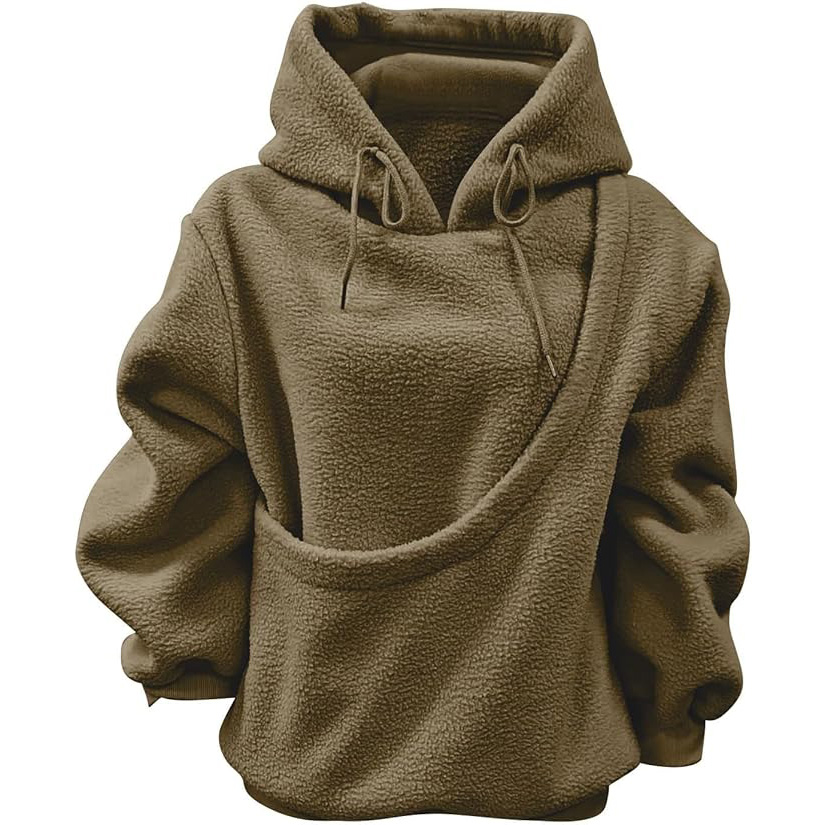 Cat Dog Pouch Hoodie for Women