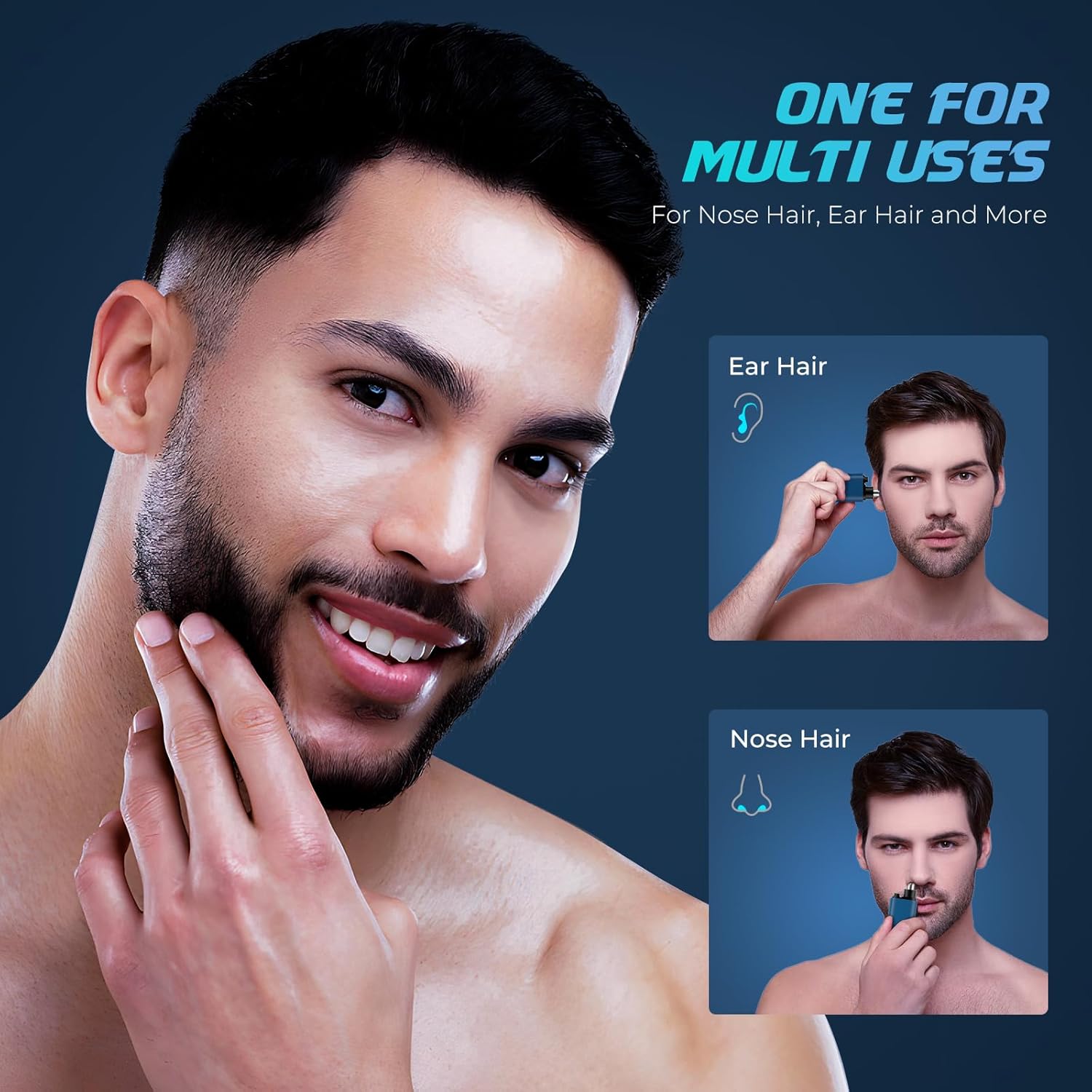 Portable Nose Hair Trimmer (Painless & Precision)