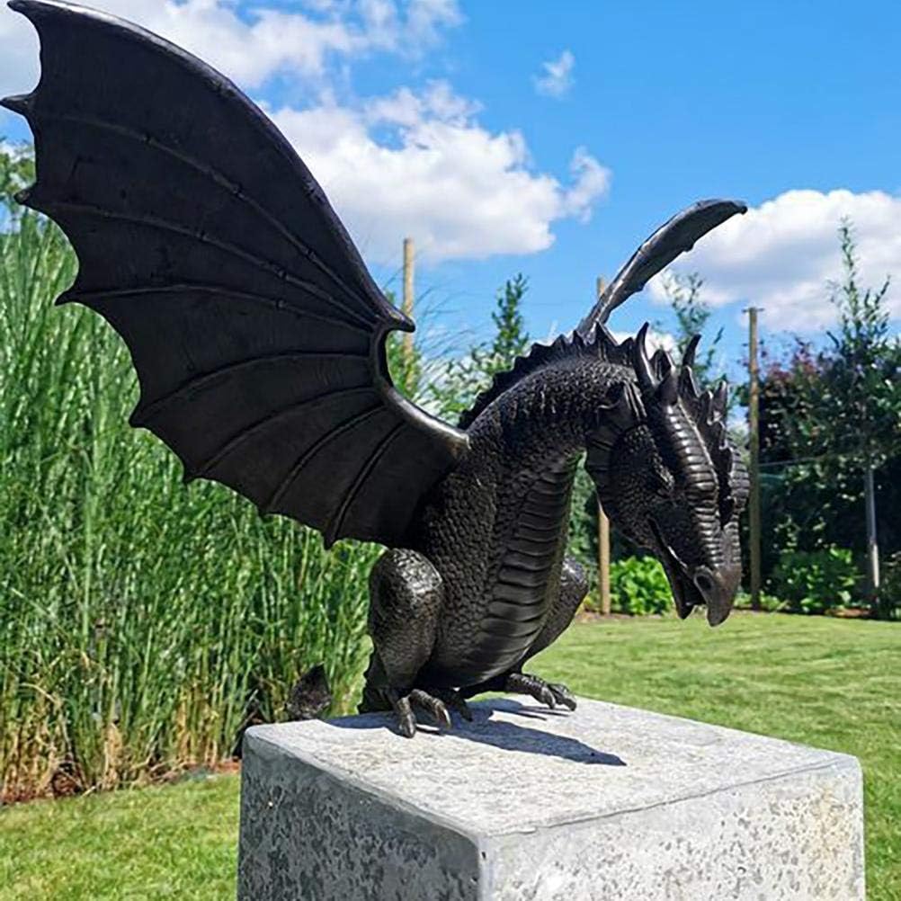 🦖Precision Casting Fire-breathing Dragon Sculpture Waterscape