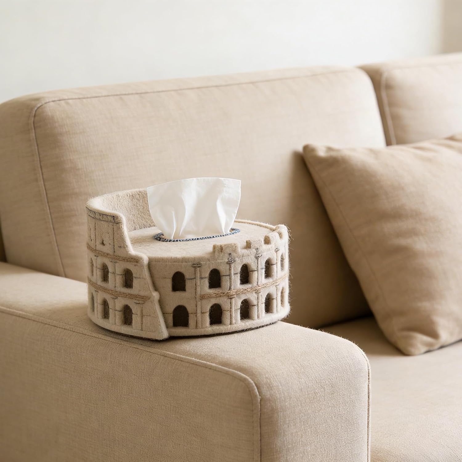 Felt Colosseum Tissue Box