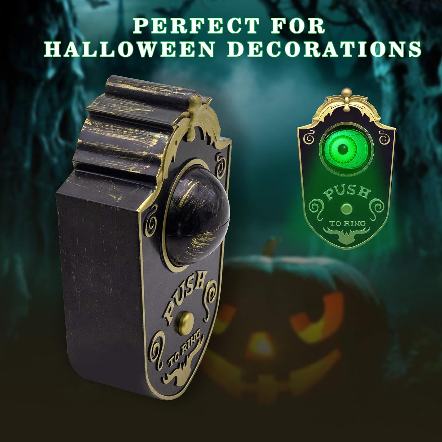 Halloween Haunted Eye Animated Doorbell