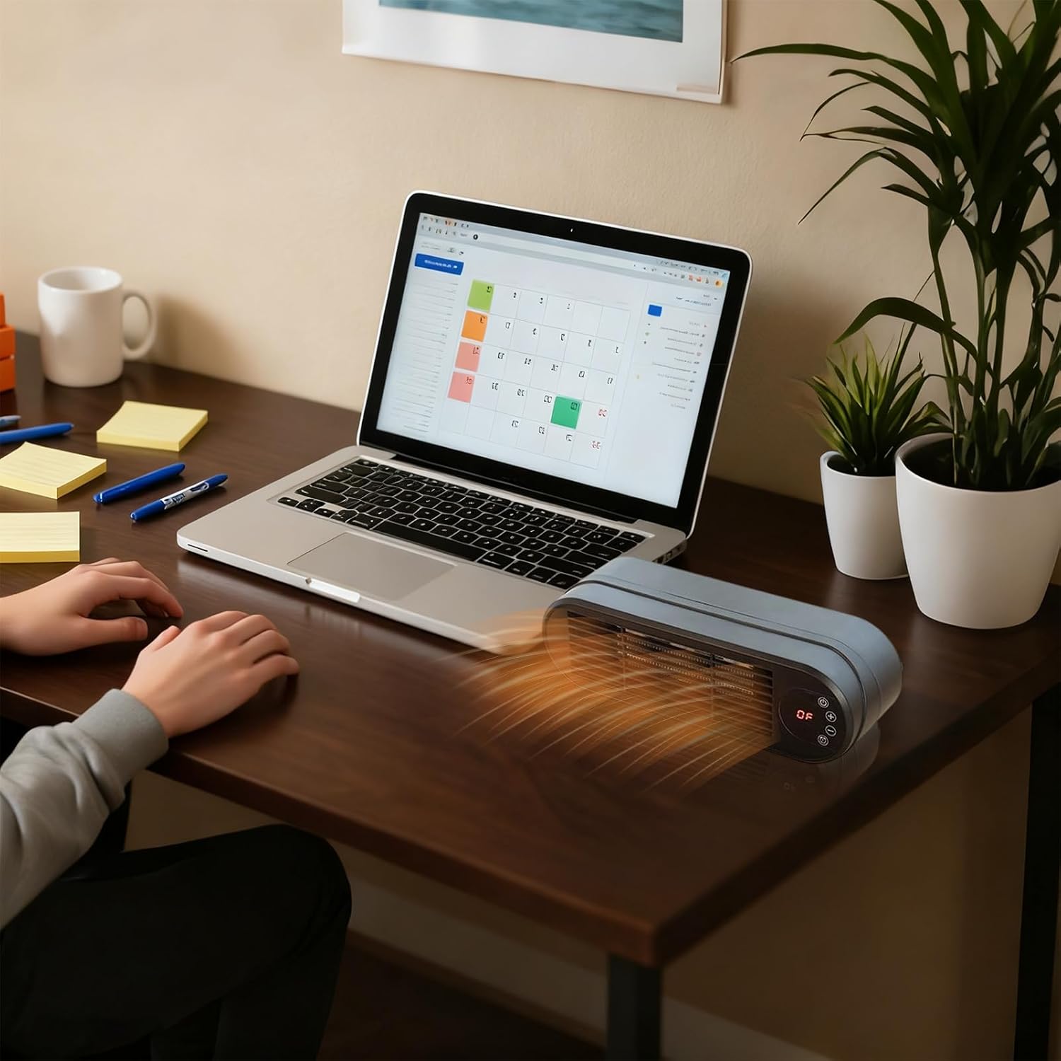 Mini Heater - 2-Speed Adjustable Electric Heater