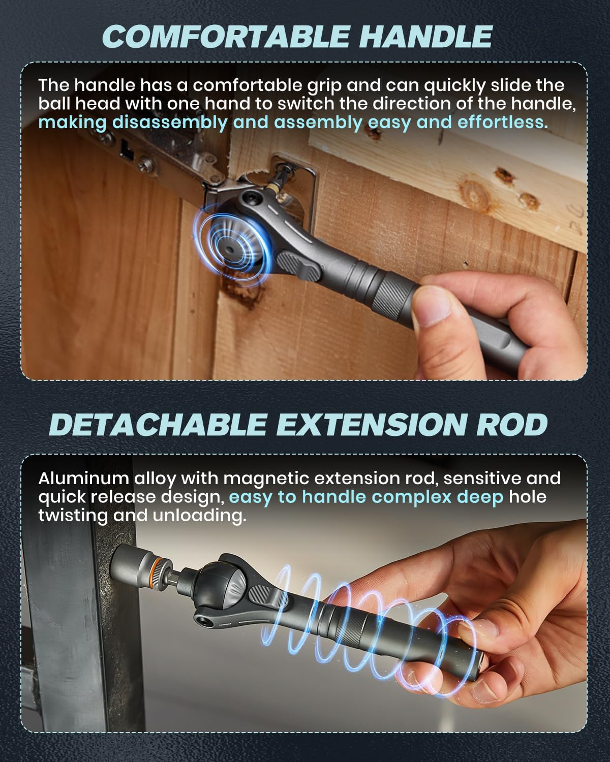 40-in-1 Ratchet Screwdriver Tool With Magnetic wrench