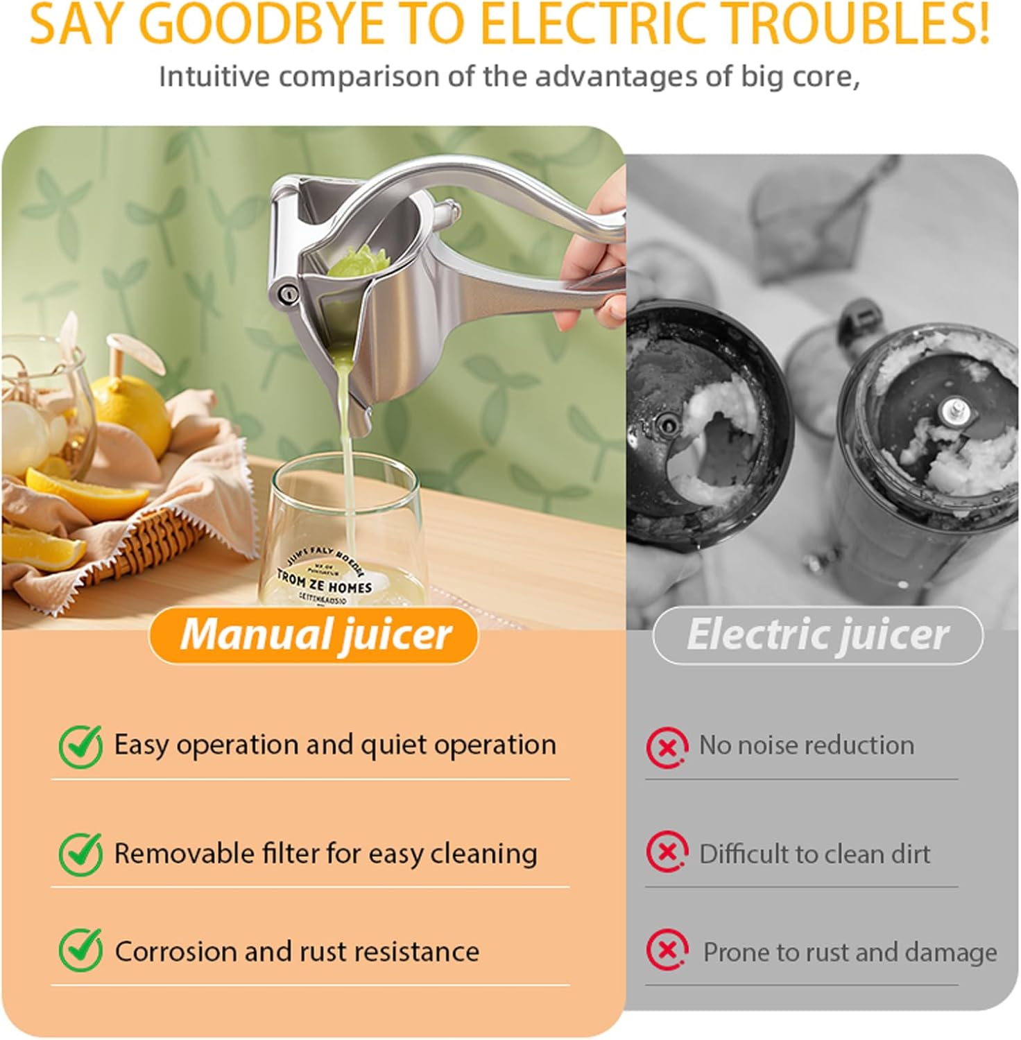 🍹Hand Juicer Squeezer