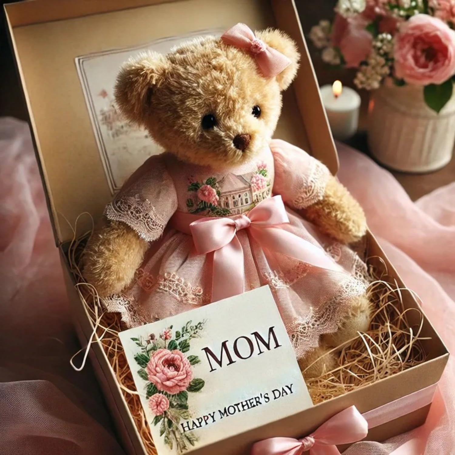 🔥49% OFF - Handmade Hug Teddy Bear Gift Box Mother's Day Gift