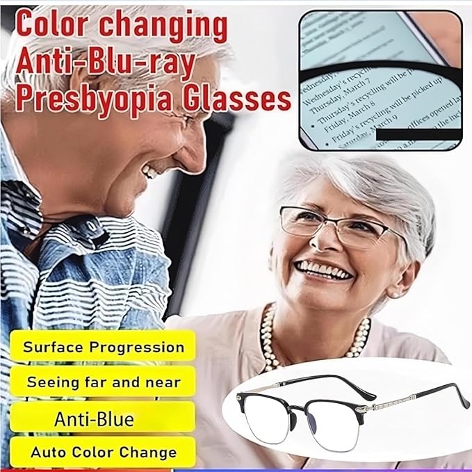 Smart Zoom Blue Light Blocking Reading Glasses